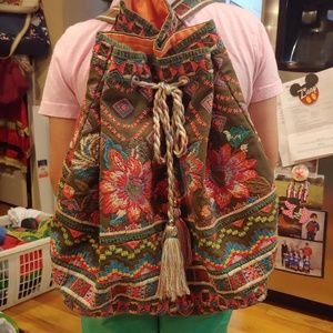 Johnny Was embroidered backpack